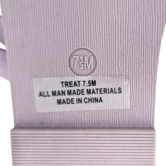 Rachel Zoe Flat Slip On Sandals NEW Womens Lavender Purple Cushioned Comfort - Picture 7 of 8